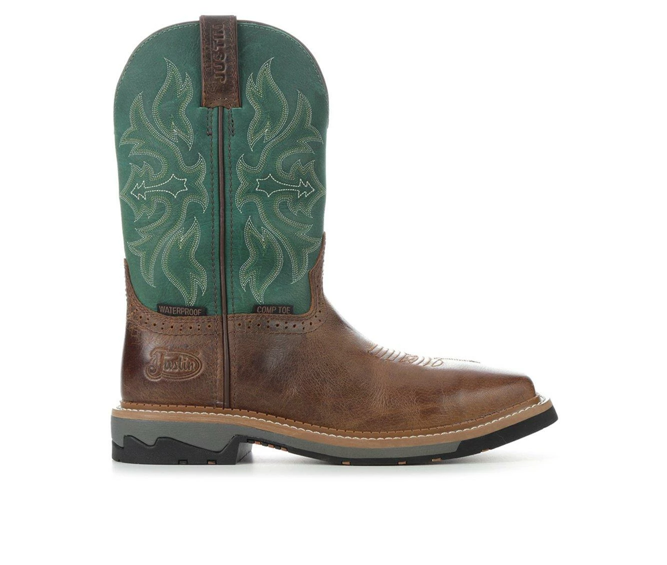 Men's Justin Boots SE4105 Stampede Bolt Comp Toe Cowboy Boots 1 Men's Justin Boots SE4105 Stampede Bolt Comp Toe Cowboy Boots