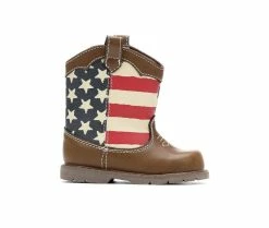 Boys' Natural Steps Infant & Toddler Stripes Cowboy Boots