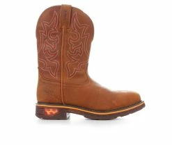 Men's Justin Boots Resistor Russet Comp Toe Work Boots