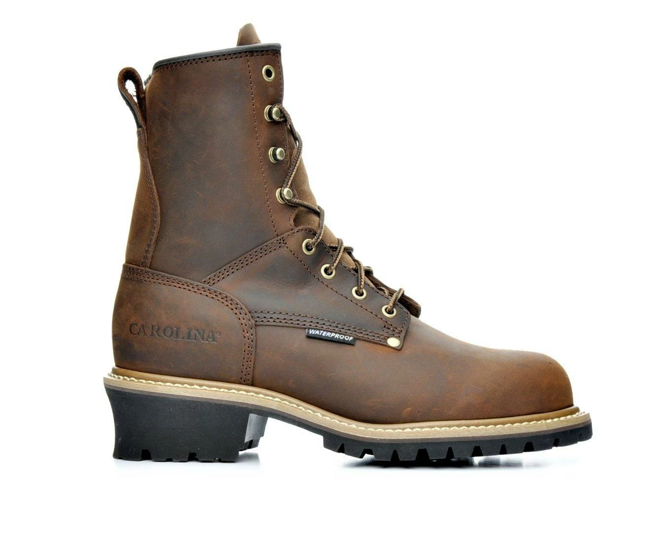 Men's Carolina Boots CA9821 8 In Steel Toe Waterproof Logging Work Boots 1 Men's Carolina Boots CA9821 8 In Steel Toe Waterproof Logging Work Boots