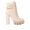 Women's London Rag Pines Lace Up Heeled Platform Boots