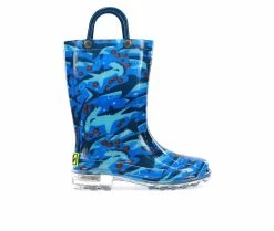 Boys' Western Chief Toddler Shark Light Rain Boots