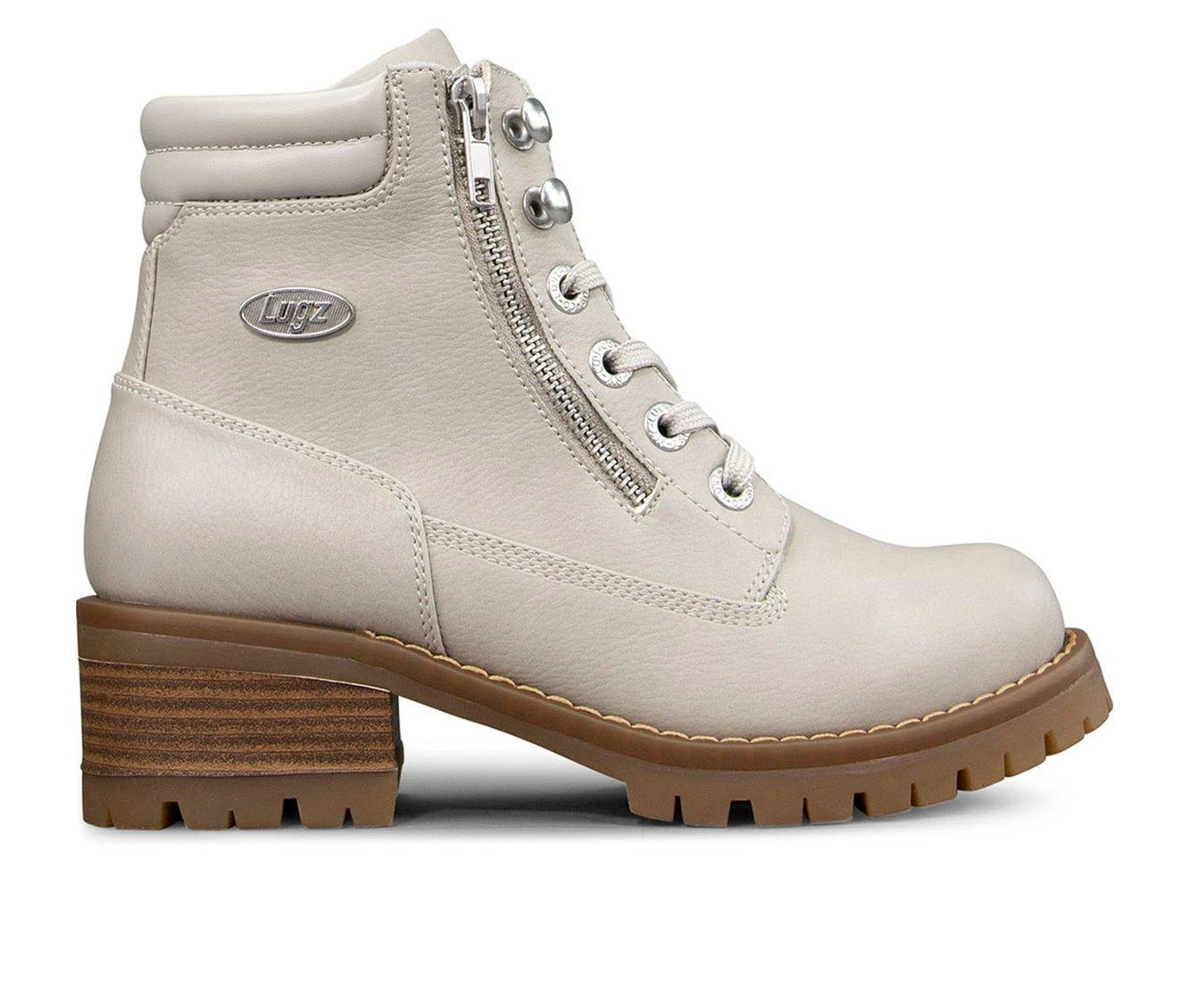 Women's Lugz Flirt Hi Zip Lugged Lace-Up Boots 1 Women's Lugz Flirt Hi Zip Lugged Lace-Up Boots