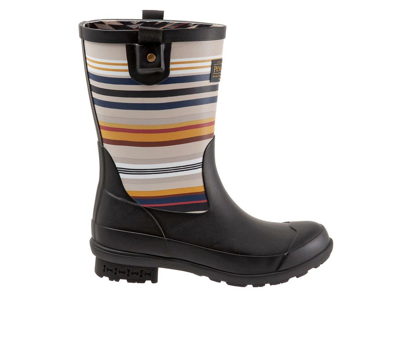 Women's Pendleton Bridger Stripe Mid Rain Boots 2 Women's Pendleton Bridger Stripe Mid Rain Boots - Image 2