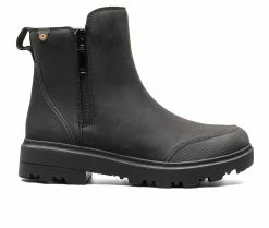 Women's Bogs Footwear Holly Zip Leather Winter Boots