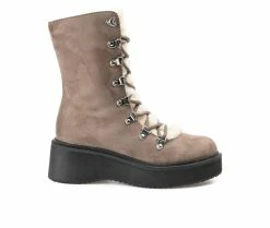 Women's Journee Collection Kannon Platform Lace-Up Boots