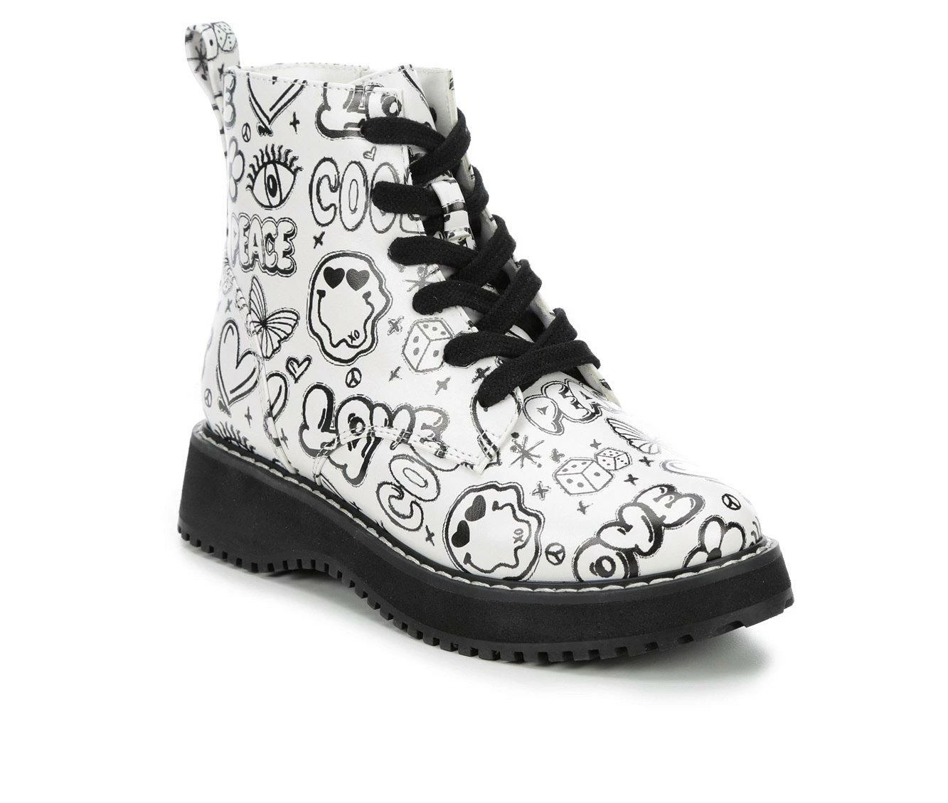 Girls' Madden Girl Little Kid & Big Kid MKurt Lace-Up Boots 3 Girls' Madden Girl Little Kid & Big Kid MKurt Lace-Up Boots - Image 3