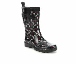 Women's Capelli New York Spiral Dot Mid Calf Rain Boots -Discovery Expedition Shop 2 383
