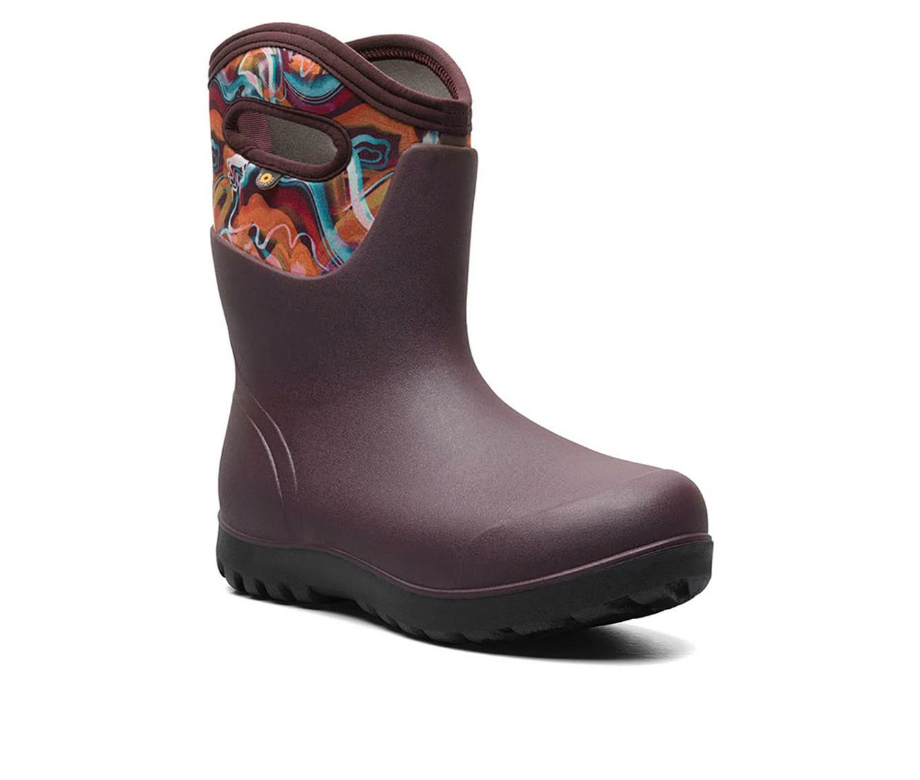 Women's Bogs Footwear Neo Classic Mid Glossy Abstract Rain Boots 3 Women's Bogs Footwear Neo Classic Mid Glossy Abstract Rain Boots - Image 3