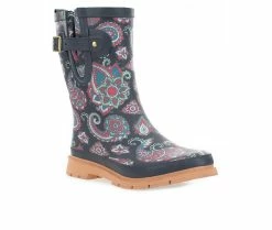 Women's Western Chief Paisley Pop Mid Boot Rain Boots -Discovery Expedition Shop 2 386
