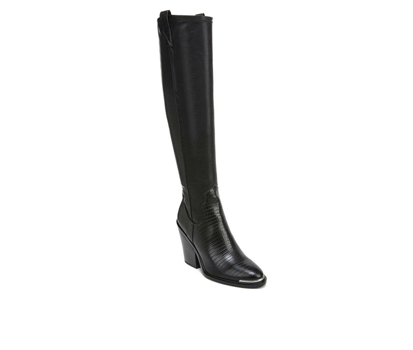 Women's Franco Sarto Glenice 2 Wide Calf Knee High Heeled Western Boots 3 Women's Franco Sarto Glenice 2 Wide Calf Knee High Heeled Western Boots - Image 3