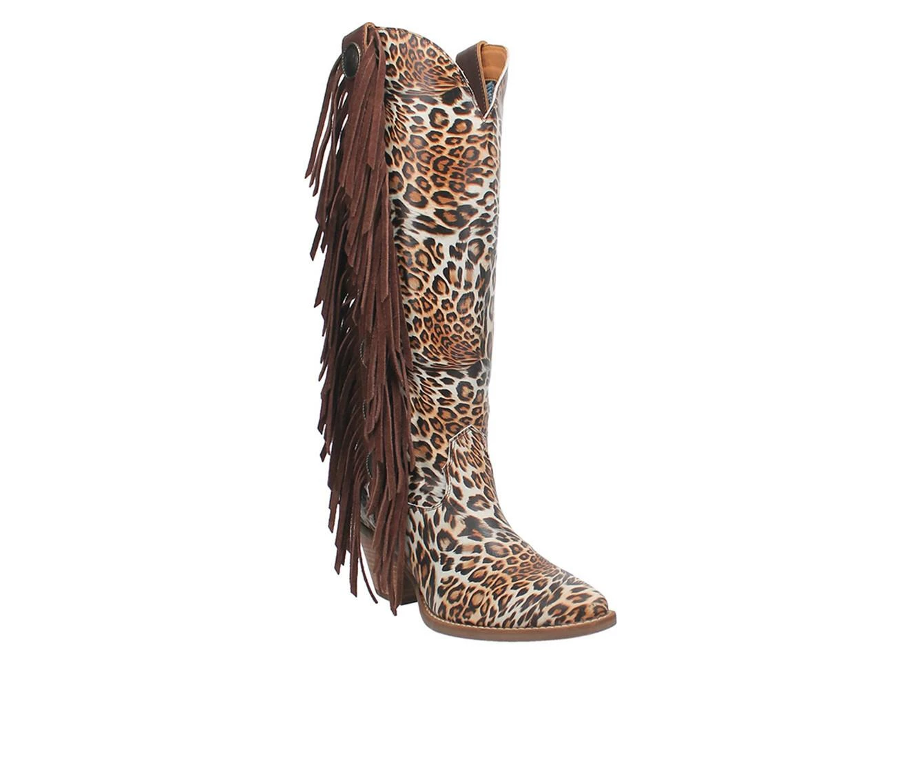 Women's Dingo Boot Cheetah Cowgirl Western Boots 3 Women's Dingo Boot Cheetah Cowgirl Western Boots - Image 3
