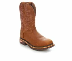 Men's Justin Boots Resistor Russet Comp Toe Work Boots 8 Men's Justin Boots Resistor Russet Comp Toe Work Boots -Discovery Expedition Shop 2 576