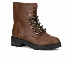 Women's New York And Company Cruz Lace-Up Boots 8 Women's New York And Company Cruz Lace-Up Boots -Discovery Expedition Shop 2 77
