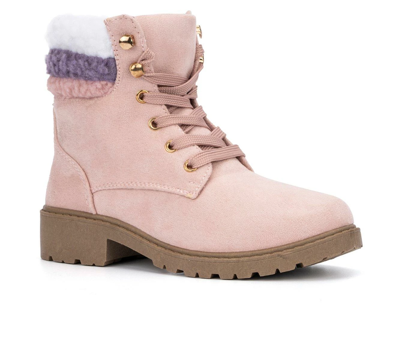 Girls' Olivia Miller Little Kid & Big Kid Cecilia Lace-Up Boots 3 Girls' Olivia Miller Little Kid & Big Kid Cecilia Lace-Up Boots - Image 3