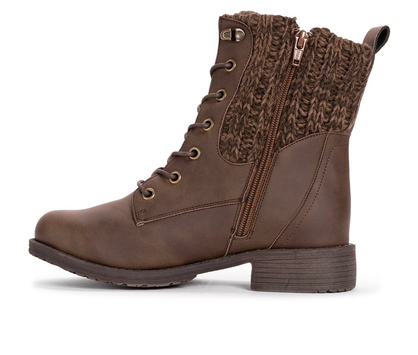 Women's LUKEES By MUK LUKS Hiker Everest Combat Boots 4 Women's LUKEES By MUK LUKS Hiker Everest Combat Boots - Image 4
