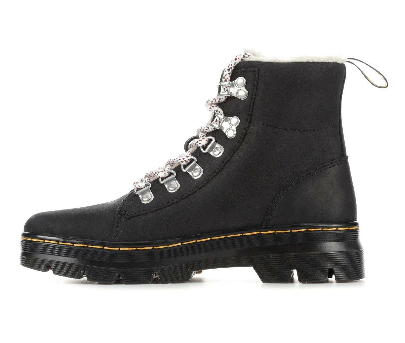 Women's Dr. Martens Combs Fleece Combat Boots 4 Women's Dr. Martens Combs Fleece Combat Boots - Image 4