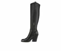 Women's Franco Sarto Glenice 2 Wide Calf Knee High Heeled Western Boots 9 Women's Franco Sarto Glenice 2 Wide Calf Knee High Heeled Western Boots -Discovery Expedition Shop 3 461