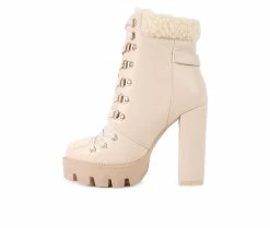 Women's London Rag Pines Lace Up Heeled Platform Boots 9 Women's London Rag Pines Lace Up Heeled Platform Boots -Discovery Expedition Shop 3 74