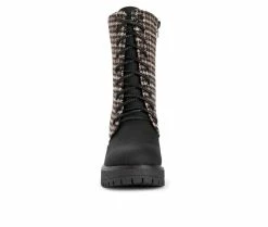Women's MUK LUKS Riser Jazz Heeled Boot Lace Up Heeled Boots -Discovery Expedition Shop 4 2