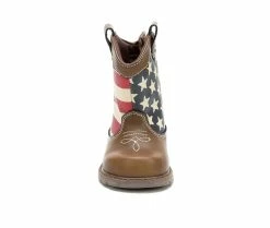 Boys' Natural Steps Infant & Toddler Stripes Cowboy Boots 10 Boys' Natural Steps Infant & Toddler Stripes Cowboy Boots -Discovery Expedition Shop 4 556